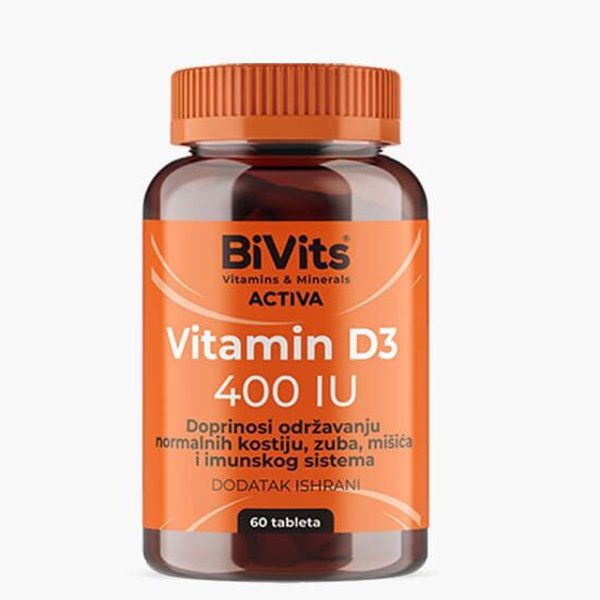 Bivits vitamin d3 400iu tbl a60